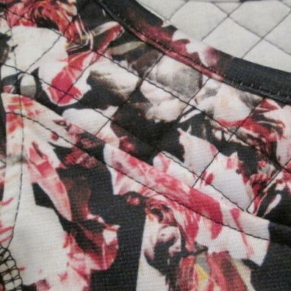 NWT H&M Floral Stretch Zip Closure Bodycon  Dress - Picture 6 of 7